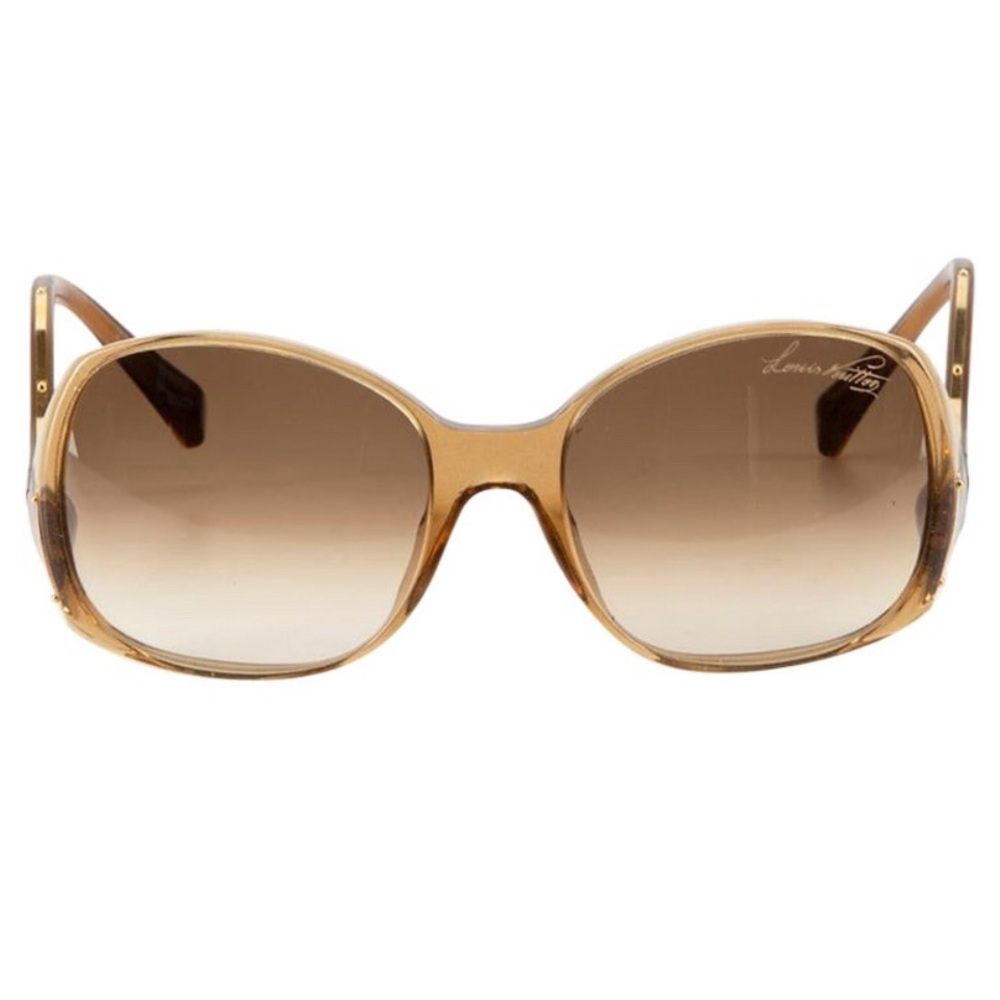 Like new Authentic LOUIS VUITTON Brown Speckling Acetate Frame Gina Sunglasses
